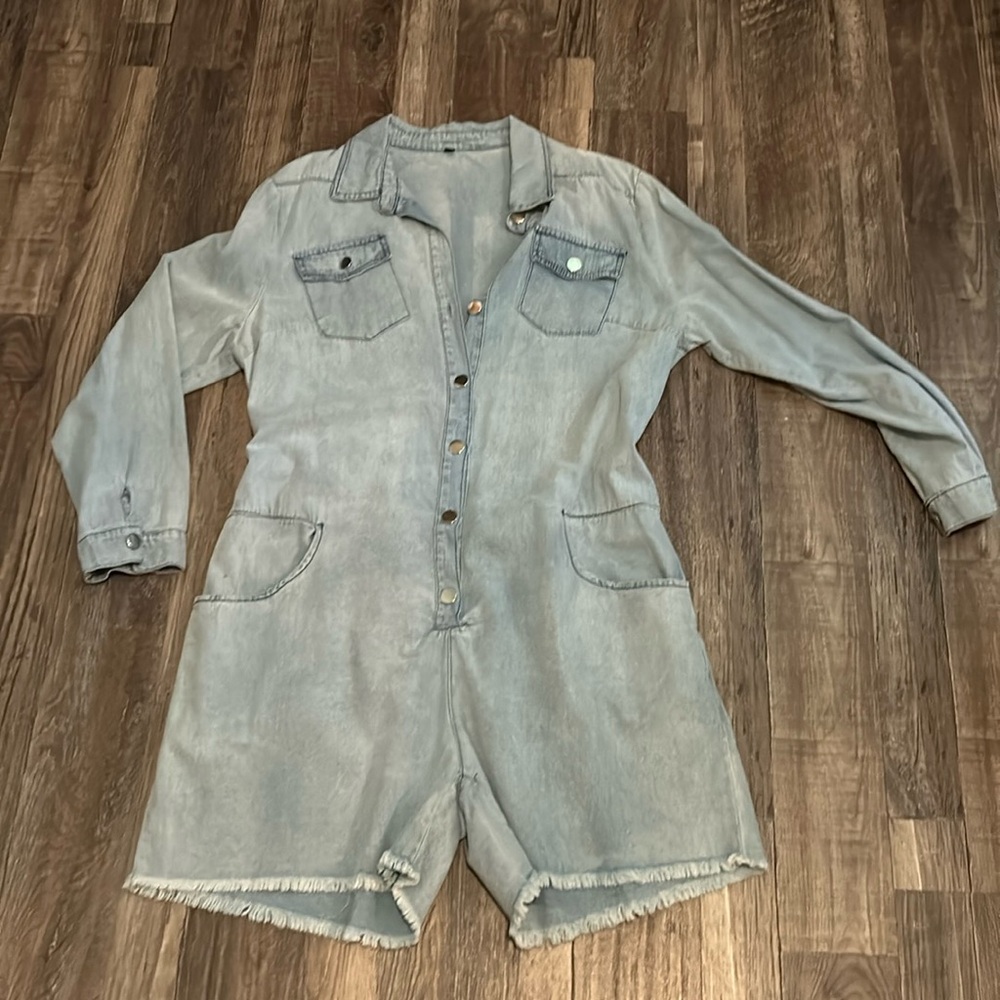 Lightweight Denim Romper